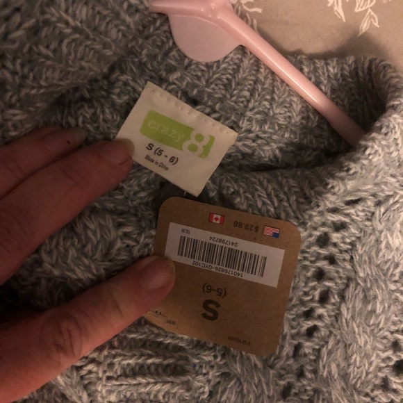 Crazy 8 knit Caplet Girls S 5/6 NWT - Picture 4 of 4